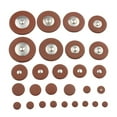 thumbnail image 1 of Unatoiry Saxophone Pads Accessoires en Cuir Artificiellement Remplacés Pièces de Rechange Outils de Réparation Instruments de Musique Raccords Utiliser Soprano/28pcs, 1 of 6