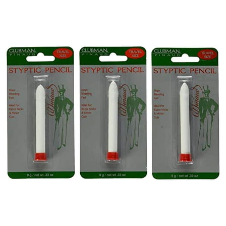 Clubman Clubman Pinaud Styptic Pencil, 0.33 oz (Pack of 3)