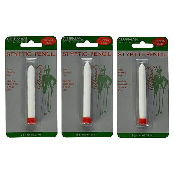 Clubman Clubman Pinaud Styptic Pencil, 0.33 oz (Pack of 3)