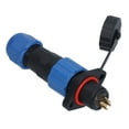 thumbnail image 4 of IP68 Waterproof Plug Socket Male Female Flange Mount Industrial Aviation Power Connector SP134 Pin (250V 5A), 4 of 7