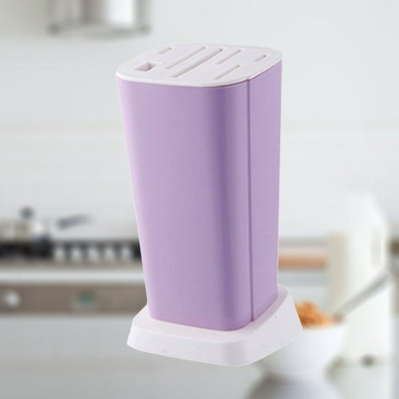 SEWACC 1Pcs Rectangular Purple Kitchen Utensil Holder for Homeowners with Multi-partition and Drainable Features