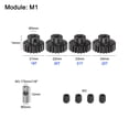 thumbnail image 2 of M1 Mod1 Pinion Gear Set 5mm Shaft 19T 20T 21T 22T Motor Gears with 3.17mm Coupler for RC Car (4 Packs), 2 of 6