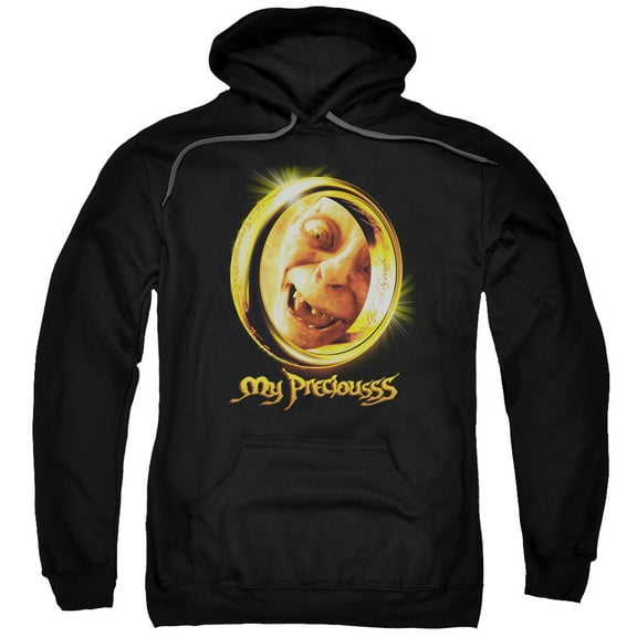 Lord of the Rings My Precious Adult Pullover Hoodie Sweatshirt Black