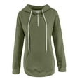 thumbnail image 3 of Aloohaidyvio Hoodies,Womens Hooded Sweatshirt Solid Color Long-Sleeved Casual Blouse Pullover Tops, 3 of 4