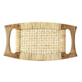 thumbnail image 2 of Butler Specialty Tristan Wood And Rattan Stool In Natural, 2 of 4