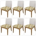 thumbnail image 2 of Gaeub Gnomes Bees And Sunflowers Square Chair Seat Covers, Stretch Fitted Printed Chair Seat Cushion Cover for Kitchen, Office - One Size, 2 of 9