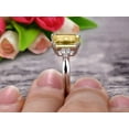 thumbnail image 4 of 7x5mm Emerald Cut 1.25 Carat Champagne Diamond Moissanite Engagement Ring Anniversary Gift On 10k White Gold, 4 of 5