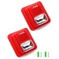 thumbnail image 3 of Bocina estroboscópica de alarma de incendio QWORK, paquete de 4 unidades, 12/24 V DC, 3 of 8