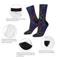 thumbnail image 3 of JUNZAN Chemistry Science Mens Funny Socks for Men Women Colorful Fun Novelty Crew Patterned Socks, 3 of 6