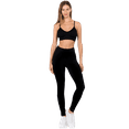 thumbnail image 5 of Women's High Rise Moto Activewear Leggings - Black, S, 5 of 5