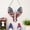 B, variant on 4th of July "God Bless America" Patriotic Wooden Wall Hanging, Angel Wings Cross Decor for Independence Day
