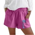 thumbnail image 1 of Wyzesi Workout Shorts with Pockets for Women Sweat Shorts for Women Summer Beach Casual Drawstring Shorts Running Short Workout Shorts with Pockets Pants for Women, 1 of 4