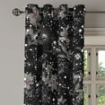 thumbnail image 3 of Ambesonne Galaxy Grommet Curtain, Astro Art Roses Space Print, 50"x72", Dark Sepia and Charcoal Grey, 3 of 5