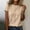 Brown, variant on Endives Womens Summer Top Striped Tshirt for Women Round Neck Short Sleeve T Shirt Casual Loose Fit Top Summer Basic Tee Daily Wear Light Violet XXL