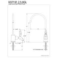 thumbnail image 4 of Kingston Brass KS7191GL Georgian Single Handle Water Filtration Faucet, Polished Chrome, 4 of 4