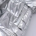 thumbnail image 7 of PXLKNZH Girls Winter Coats Shiny Hooded Jackets Thick Warm Puffy Waterproof Windproof Parka Ski Snow Jacket Outerwear 4-12Years Silver,140/9 Years, 7 of 7