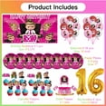 thumbnail image 2 of Boss Baby White Girl Balloons Party Supplies 16th Decor Tableware Birthday Cake Topper Decorations Banner Backdrop, 2 of 7