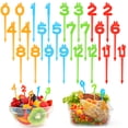 thumbnail image 2 of Billuyoard Tenedores de fruta de comida convenientes y prácticos ABS para diversas ocasiones, tenedor de fruta para postre y pastel Mostrada, 2 of 6