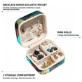 thumbnail image 2 of Sea Turtle Travel Portable Square Jewelry Box Organizer: Ideal Solution for Rings, Earrings, Necklaces, Bracelets, and More! Gift for Girls and Women., 2 of 6