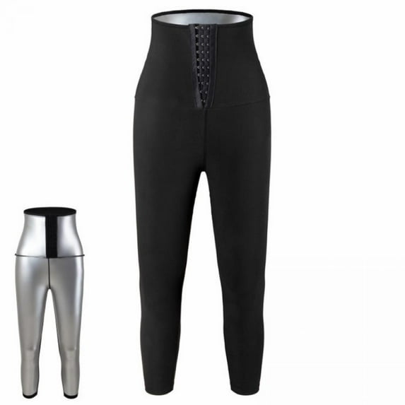 Sauna Sweat Shapewear Leggings Pants Workout Suit Waist Trainer Shaper Sweatsuit Exercise Fitness Gym Yoga Women