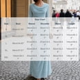 thumbnail image 3 of Sheghy Womens Long‑Sleeve Pleated Flowing Solid Maxi Evening Gown Light Blue, 3 of 7