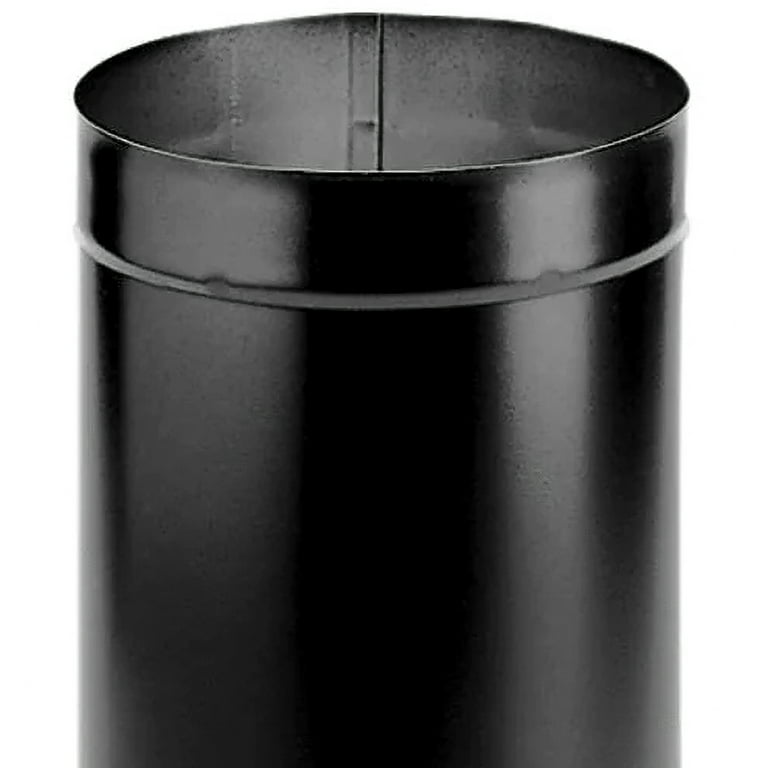 DuraVent 6DBK-48SS DuraBlack Stainless Steel Single-Wall Pipe, 6