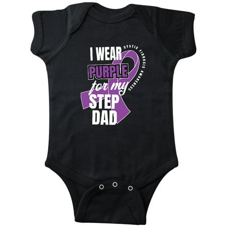 

Inktastic I Wear Purple For My Step Dad Cystic Fibrosis Awareness Gift Baby Boy or Baby Girl Bodysuit