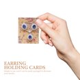 thumbnail image 4 of MasteelfCA 100pcs Decorative Floral Pattern Jewelry Display Cards Earring Display Papers, 4 of 9