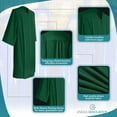 thumbnail image 5 of Endea Graduation Matte Hunter Green Graduation Gown, 5 of 8