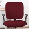 thumbnail image 4 of Fundas de asiento de oficina,Fundas elásticas para sillas de oficina,2 piezas,Funda de asiento para silla de escritorio,funda de sillón,Funda para silla giratoria Fundas para sillas, 4 of 8