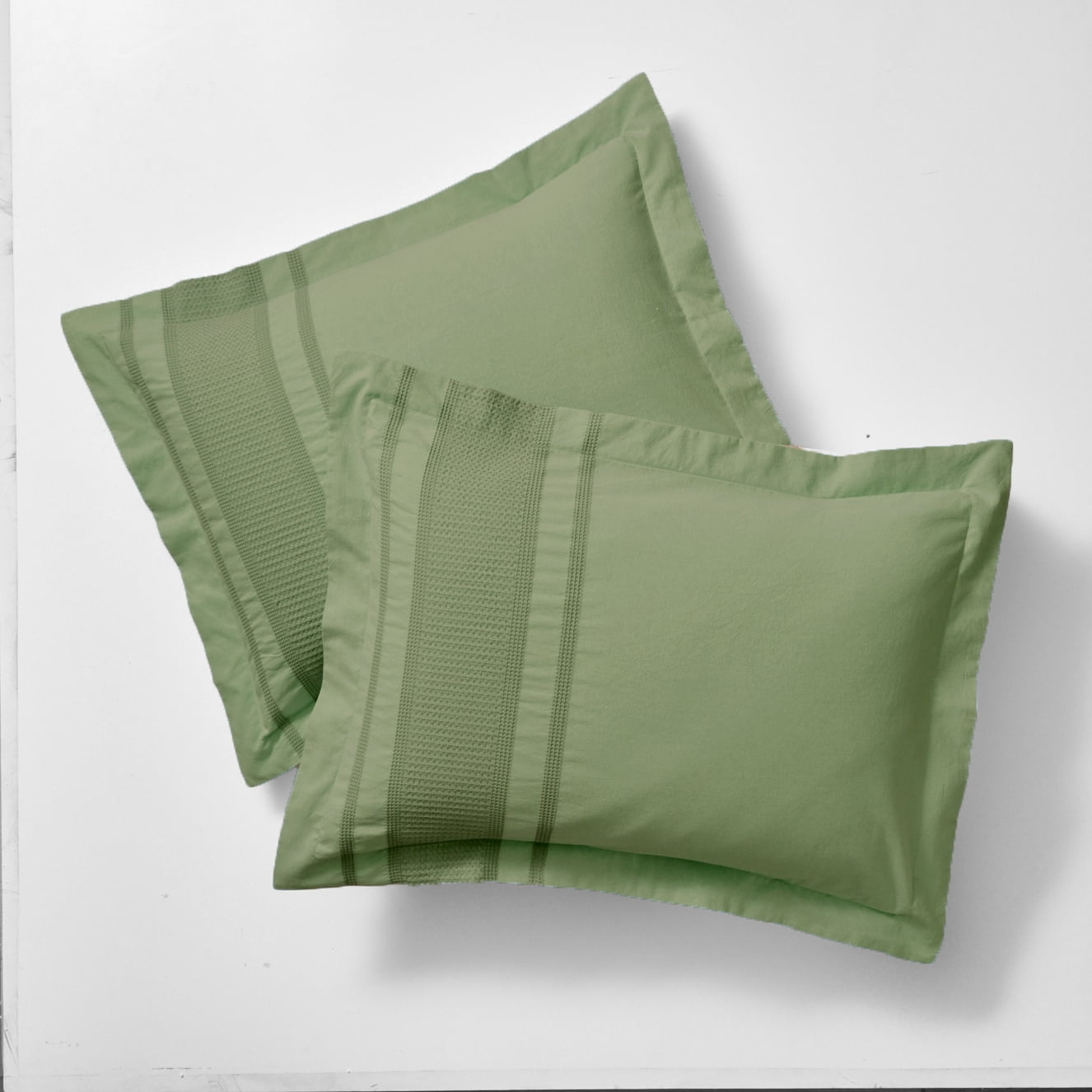 Better Homes & Gardens 3-Piece Green Waffle Stripe Comforter Set , Full/Queen