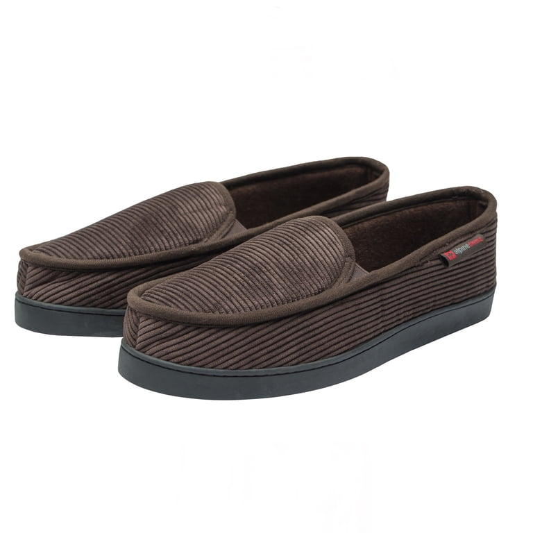 Alpine Swiss Mens Wide Moccasin Slippers Memory Foam Slip On Indoor House Shoes Amazon.com | Alpine Swiss Men main image 3