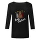 thumbnail image 5 of Tops Navideños Para Mujer Blusas de Manga Larga Otoño Invierno Imprimir Camisetas Casuales Túnica Odeerbi ODB191123, 5 of 5