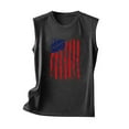 thumbnail image 4 of EINCcm Women American Flag Print Tank Tops USA Stars Stripes Patriotic T Shirt Summer Loose Vest Tees, 4 of 4