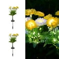 thumbnail image 1 of Outdoor Solar Plug-In Garden Lamp | 7 Heads Snow Lotus Decorative Light | Waterproof Multicolor Flower Stake | Automatic Dusk Lighting | 2 Pack | 23.6 in Each, 1 of 6