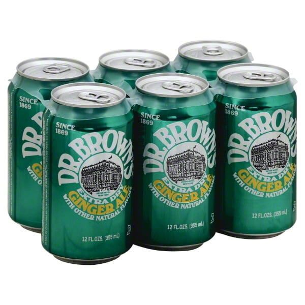 Dr Brown Soda Ginger Ale (6 pack)
