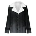 thumbnail image 2 of Winter Warm Plus Size Caots for Womens Zip Up Fashion Composite Plush Button Lapels Jacket Outwear Coat, 2 of 4
