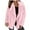 Pink, variant on LYXSSBYX Winter Coats for Women Plus Size Clearance Women's Autumn/Winter Solid Color Cardigan Plush Lapel Coat Tops