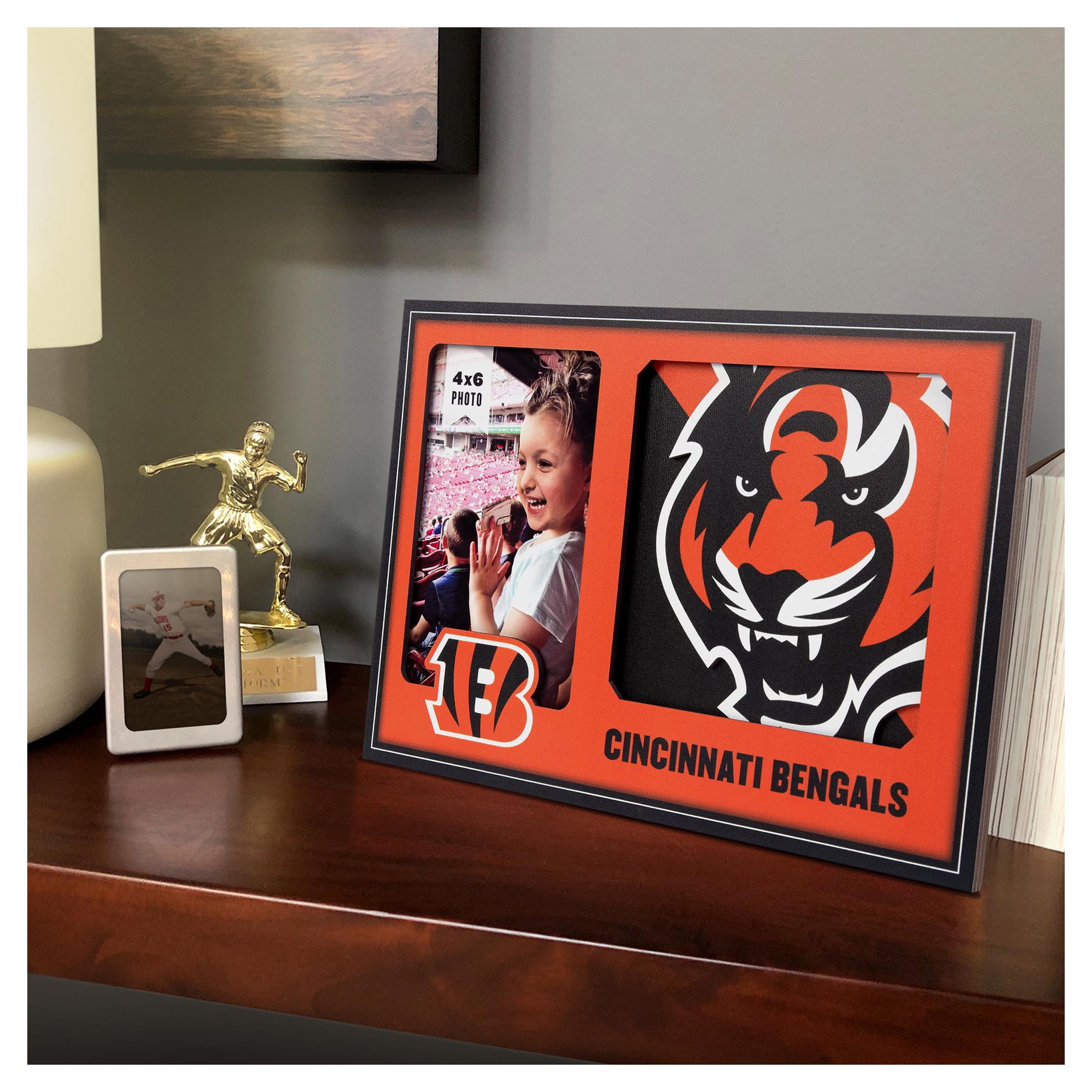 IDNA Cincinnati Bengals 3D Logo Series Picture Frame