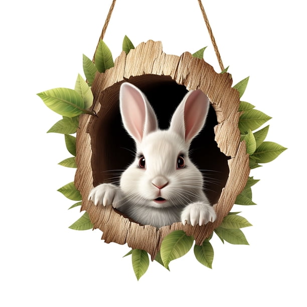 Signo Conejito Bienvenida Cantero La Puerta Construcción Pascua (D)