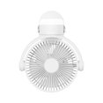 thumbnail image 1 of Kearding Ventilador de aire doméstico remoto recargable Lámpara LED Techo para acampar al aire libre Accesorios para electrodomésticos Blanco, 1 of 6