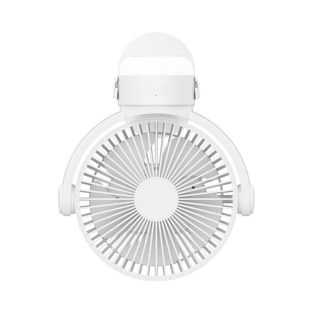 Kearding Ventilador de aire doméstico remoto recargable Lámpara LED Techo para acampar al aire libre Accesorios para electrodomésticos Blanco