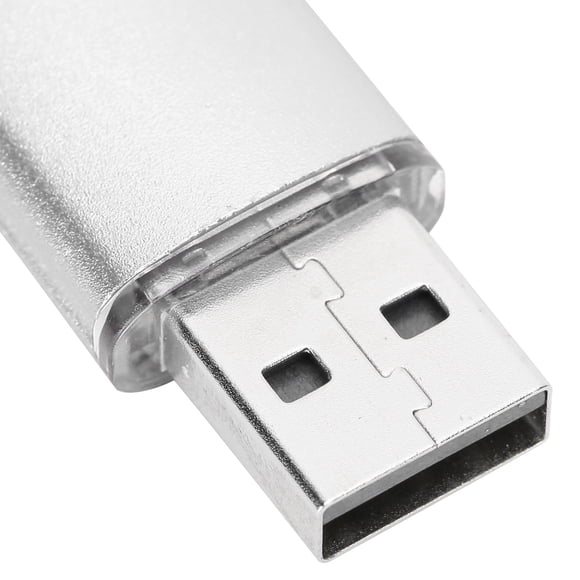 , Thumb Drive, USB2.0 2 In 1 Practical Aluminum Alloy Storing Files For Storing Photos Storing Music Storing Videos