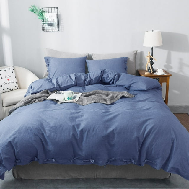 Ensemble de Housse de Couette 100 % Coton pour Toutes les Saisons
