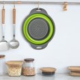 thumbnail image 5 of Colador plegable, juego de 2 coladores plegables, colador de cocina que ahorra espacio, colador plegable de silicona de grado alimenticio, 5 of 5