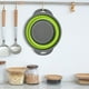 thumbnail image 5 of Colador plegable, juego de 2 coladores plegables, colador de cocina que ahorra espacio, colador plegable de silicona de grado alimenticio, 5 of 5