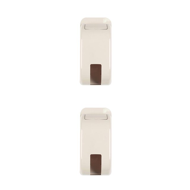 Monstrate Bolsa de basura Dido, caja de almacenamiento, organizador de bolsas de basura, contenedor de bolsa de basura de plástico para el baño del hogar beige 2piezas Monstrate CBP154665