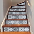 thumbnail image 3 of AILEGOU 3D Stair Stickers Decals Brick Staircase Decals Removable Tile Stair Risers Decals Decor Peel and Stick Stairs Bakeplash Decals for Stair 39.3Inch x 7.08Inch x 6Pcs(L105), 3 of 5