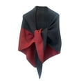 thumbnail image 1 of Abrigos de moda para mujer, cálidos, con retazos, versátiles, chal, cómodos, informales, regulares, lisos, top de poliéster para mujer, 1 of 2