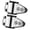 2PCS, variant on Boat Bimini Top Clamp for Marine Canopy Frame Stainless Steel Hardware with Liner Sleeve, Two-Screw Fit